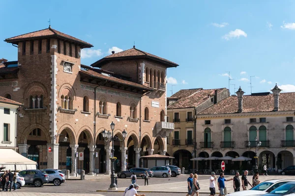 Montagnana Itálie Května 2021 Procházky Uvnitř Města Montagnana Provincii Padova — Stock fotografie