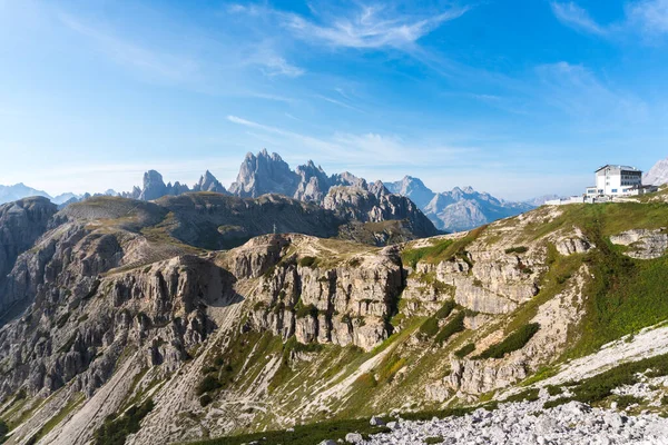 Dobbiaco Italie Septembre 2021 Vue Refuge Auronzo Base Des Célèbres — Photo