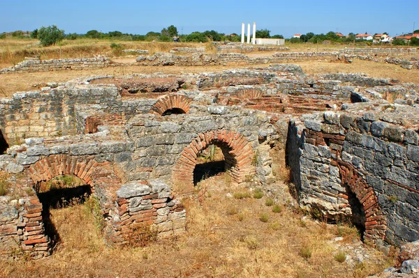 Banhos romanos ruínas de Conimbriga — Fotografia de Stock