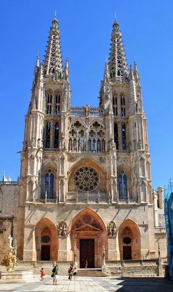 Fasada katedry santa maria w Burgos — Zdjęcie stockowe