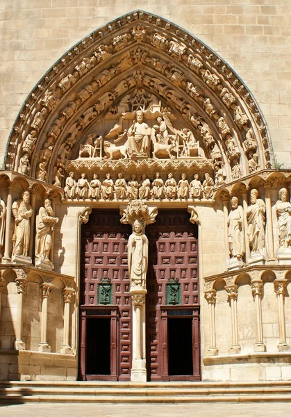 The Sarmental Door of Burgos Cathedral — Stock Photo, Image