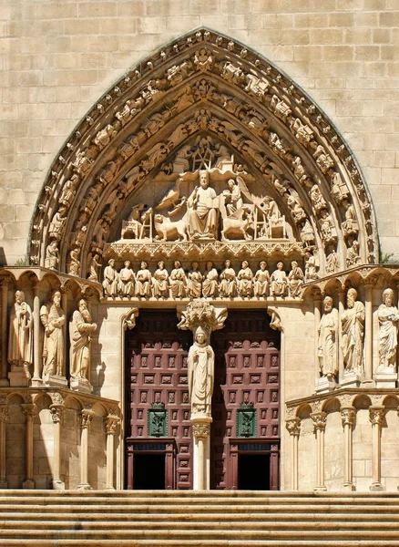 Die sarmentale Tür der Kathedrale von Burgos — Stockfoto