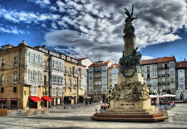 Plaza Virgen Blanca en Vitoria-Gasteiz — Foto de Stock