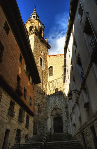 Doorway of San Miguel church in Vitoria-Gasteiz — Stock Photo, Image