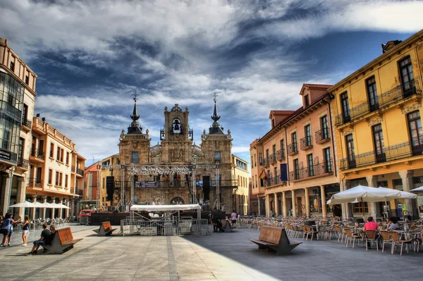 Plaza burgemeester van astorga — Stockfoto