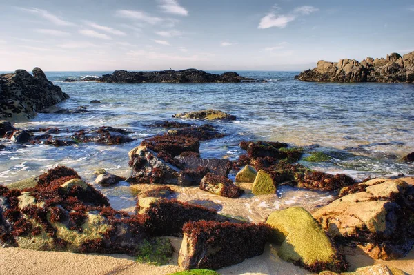 Praia da paisagem marinha da Vila do Conde — Fotografia de Stock