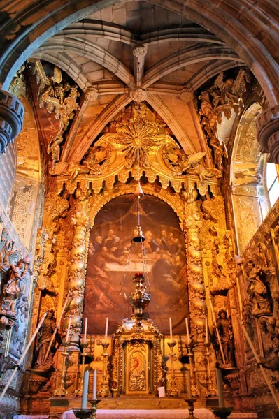Всередині Церкви Vila Matriz зробити Конде — стокове фото