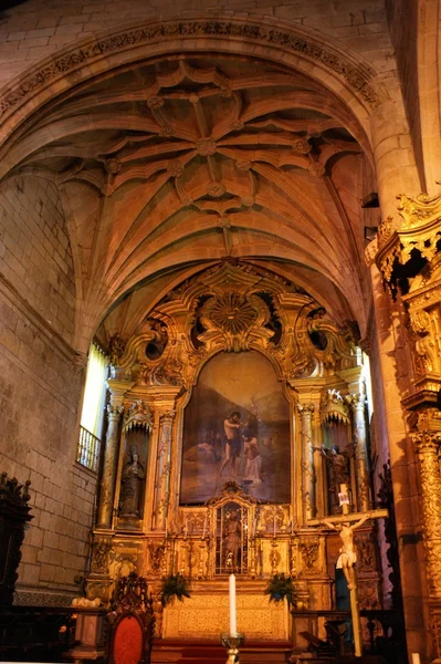 Inuti matriz kyrkan i vila conde — Stockfoto