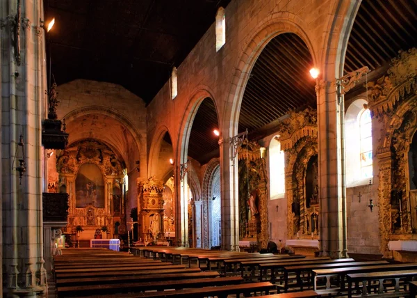 Dentro de la iglesia Matriz de Vila do Conde — Foto de Stock