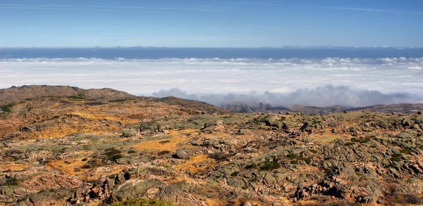 Sea fog in Serra da Estrela — Stock Photo, Image