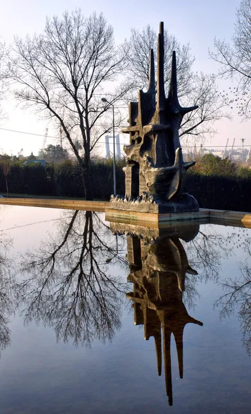 Denkmal am Fischer in Matosinhos — Stockfoto