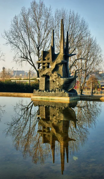 Denkmal am Fischer in Matosinhos — Stockfoto