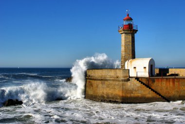 felgueiras nehir douro içinde Lighthouse