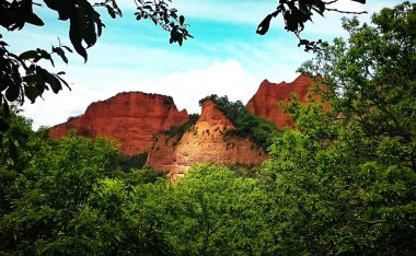 Las Medulas, UNESCO İspanya 'nın Dünya Mirası ilan ettiği kültürel bir yer.