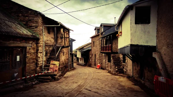 Acebo Uma Aldeia Muito Pequena Caminho Santiago Espanha — Fotografia de Stock