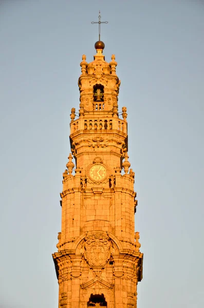 Iglesia Clerigos Torre Oporto Norte Portugal — Foto de Stock