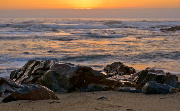 葡萄牙Matosinhos的海景日落 — 图库照片