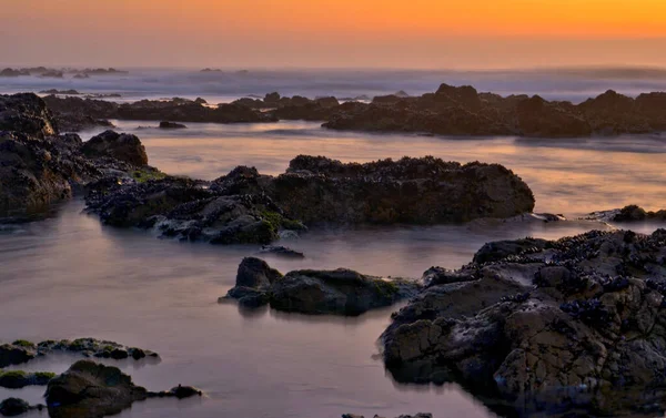 Pôr Sol Matosinhos Portugal — Fotografia de Stock