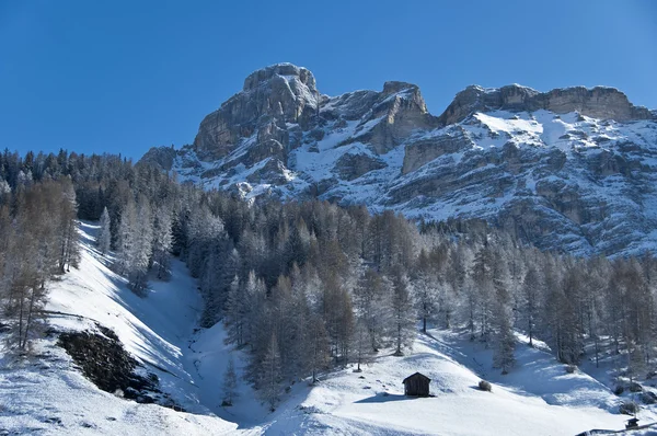 Visa av berg, alta badia - Dolomiterna — Stockfoto