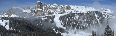 sassongher, alta badia - dolomites görünümünü