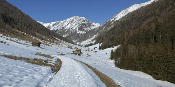 Blick auf das Altafossa-Tal, die Dolomiten — Stockfoto