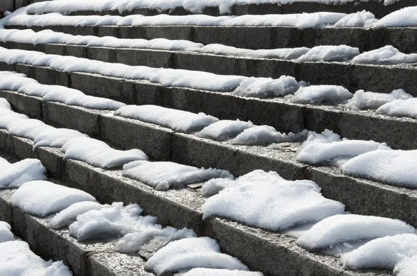 Treads with snow — Stock Photo, Image