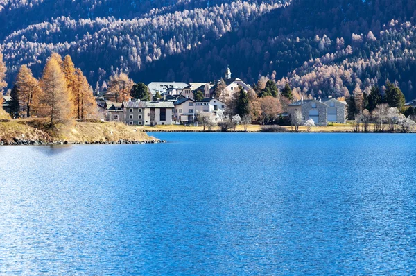 Lago svizzero di Silvaplana , — Foto Stock