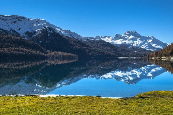 Swiss jezero silvaplana — Stock fotografie