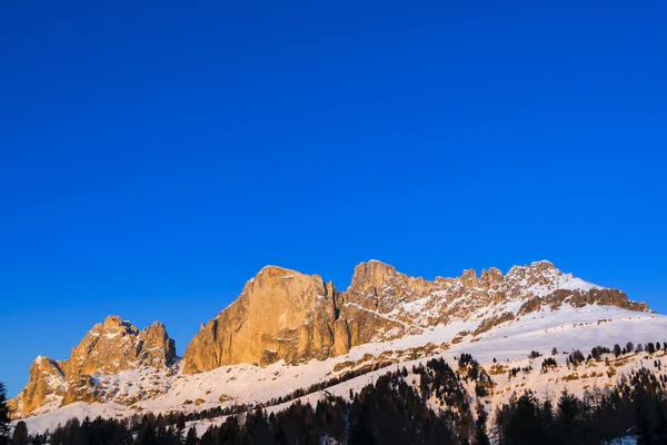 Coucher de soleil sur le Catinaccio, Dolomite - Italie — Photo