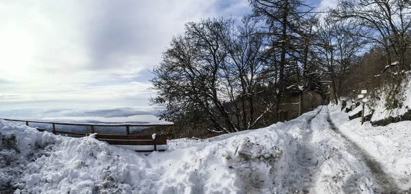 Paisagem de inverno, Campo dei Fiori - Varese, Itália — Fotografia de Stock