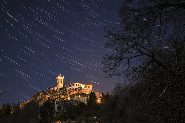 Monte Sagrado de Varese, senderos estelares Fotos de stock libres de derechos