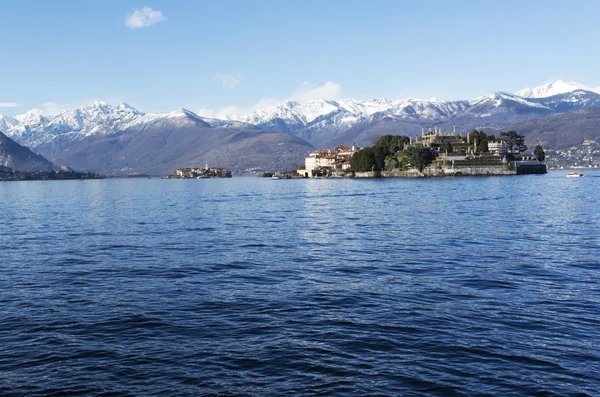 Jezioro Maggiore, krajobraz z stresa - Włochy Obrazy Stockowe bez tantiem