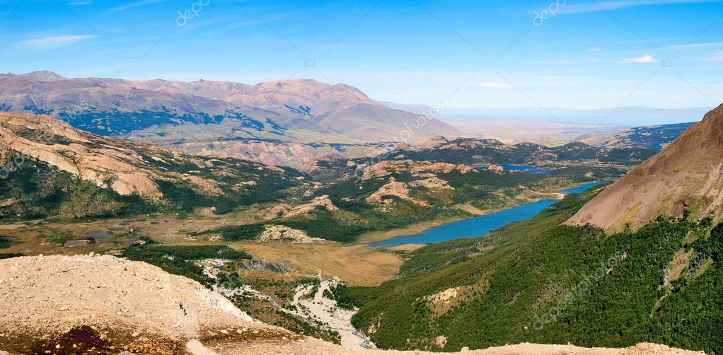 prachtige natuur landschap in Patagonië, Argentinië ...