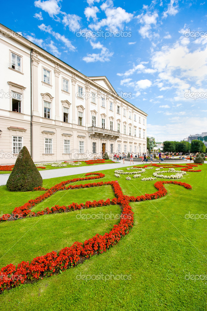 Schloss Mirabell with Mirabellgarten in Salzburg, Austria