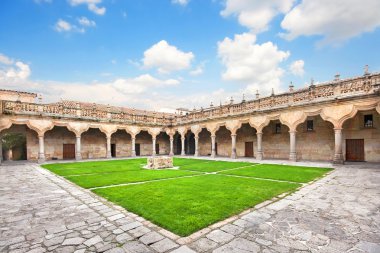 Courtyard ünlü Salamanca Üniversitesi castilla y leon bölgesi, İspanya