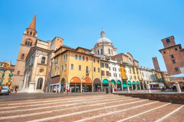 City center of the historic town of Mantua in Lombardy, Italy clipart