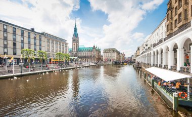 güzel manzara city Center, hamburg, Almanya