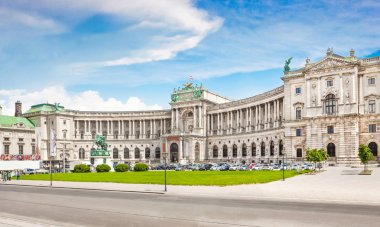 ünlü hofburg Sarayı'yla heldenplatz, Viyana, Avusturya