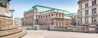 panoramik wiener staatsoper (Viyana Devlet Operası), Viyana, Avusturya