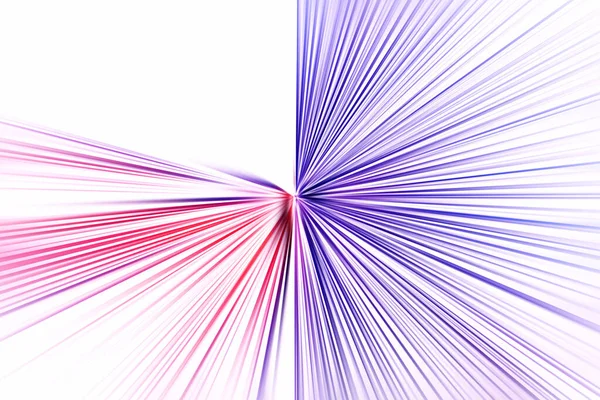 白色背景下红色和淡紫色调模糊径向变焦的抽象表面 具有径向 收敛线的不寻常背景 — 图库照片
