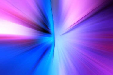 Mavi, leylak, pembe tonlarda soyut radyal yakınlaştırma bulanık yüzeyi. Parlak sulu arkaplan radyal, yayılan, yakınsayan çizgiler.