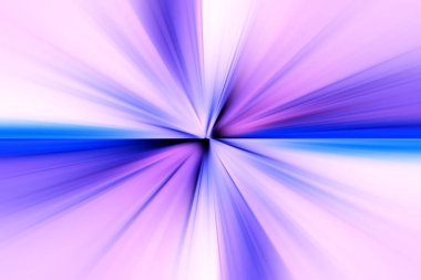 Soyut radyal yakınlaştırma bulanık yüzey, mor ve beyaz tonlarda. Radyal, yayılan, yakınsayan çizgileri olan narin leylak mavisi arkaplan.