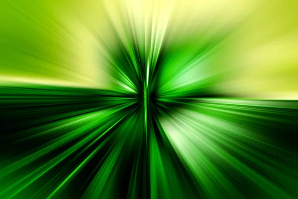 Abstrakt Radiell Zoom Suddar Ytan Mörkgröna Ljusgröna Och Gula Toner — Stockfoto