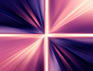 Soyut radyal zoom bulanık eflatun yüzeyi, pembe, sarı tonlar. Radyal, yayıcı, yakınsayan çizgileri olan narin leylak pembesi arkaplan.