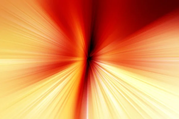 赤と黄色のトーンで放射状のぼかしズームの抽象的な表面 放射状 分岐線 収束線と暖かい秋の背景 — ストック写真