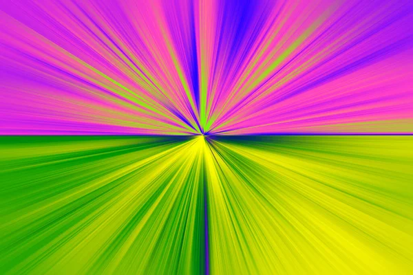 Абстрактная Поверхность Радиального Размытия Зеленых Синих Розовых Тонах Кислотный Зелено — стоковое фото