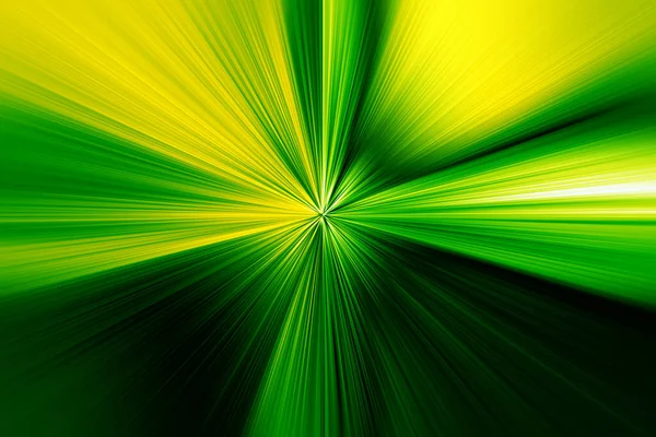 Αφηρημένη Επιφάνεια Ακτινωτού Zoom Θαμπάδα Σκούρο Πράσινο Και Ανοιχτό Κίτρινο — Φωτογραφία Αρχείου