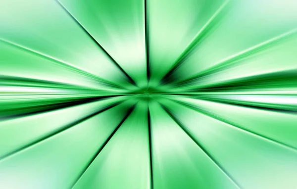 緑と白のトーンで放射状のぼかしズームの抽象的な表面 放射状 分岐線 収束線と明るい緑の背景 — ストック写真