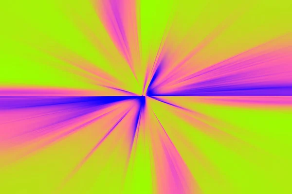 ピンク色の放射状ぼかしズームの抽象的な表面 放射状 分岐線 収束線と明るい酸の背景 — ストック写真