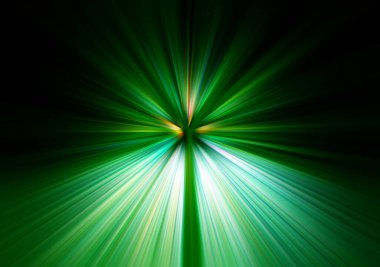 Soyut radyal zoom bulanık yüzey koyu yeşil ve mavi tonlarda. Radial, yayılan, yakınsayan çizgilerle muhteşem yeşil arkaplan.